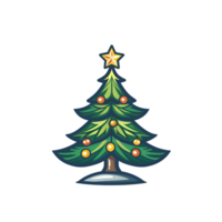 Christmas tree logo icon png