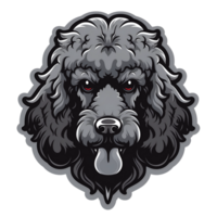 poodle cachorro mascote logotipo png