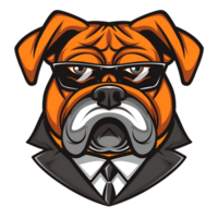 buldogue emblema logotipo png