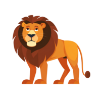 lion flat illustration png