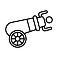 Human cannonball Line Icon Design vector