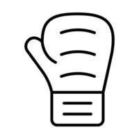 Boxing Gloves Line Icon Design vector