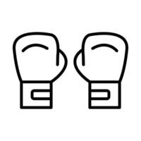 Boxing glove Line Icon Design vector