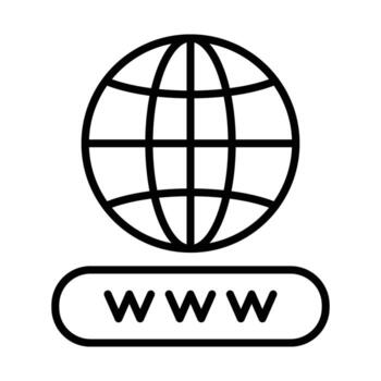 Internet Line Icon Design vector
