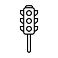 Traffic light icon Line Icon Design vector