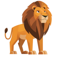 lion flat illustration png