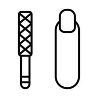 491-Nail file icon Line Icon Design vector
