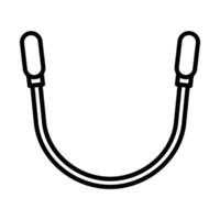 Jumping rope Line Icon Design vector