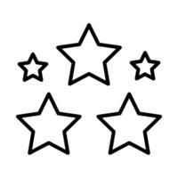 Star Line Icon Design vector