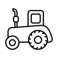 tractor línea icono diseño vector