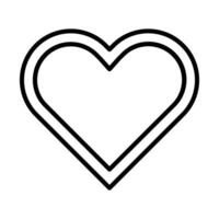 Heart Line Icon Design vector
