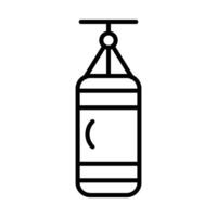 Punching Bag Line Icon Design vector