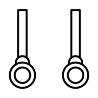 Acrobat Line Icon Design vector