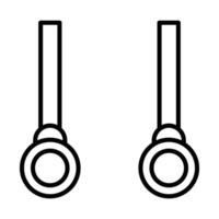 Acrobat Line Icon Design vector