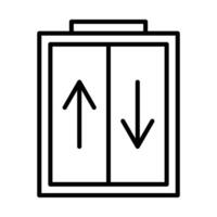 Elevator Line Icon Design vector
