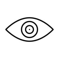 Eye Line Icon Design vector