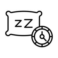 Rest Line Icon Design vector