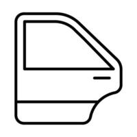 Car door Line Icon Design vector