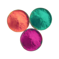 Holi Couleur poudre isolé sur transparent Contexte png