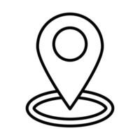 Location Line Icon Design vector