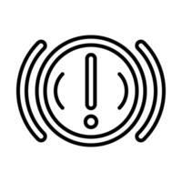 Failure Line Icon Design vector