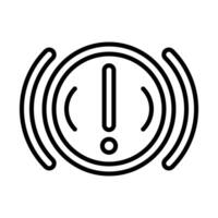 Failure Line Icon Design vector