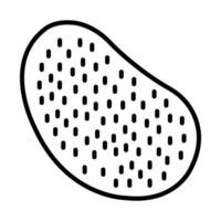 Potatoes Line Icon Design vector