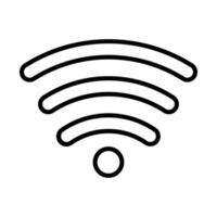 Wifi Line Icon Design vector