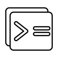 Terminal Line Icon Design vector