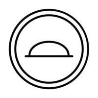 Bump icon Line Icon Design vector