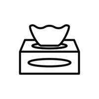 Tissue Line Icon Design vector