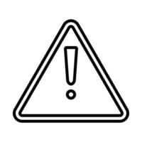 Alert Line Icon Design vector