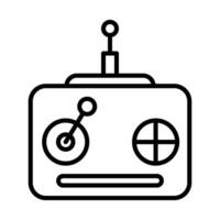 Remote control Line Icon Design vector