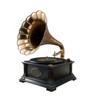 grammofono Vintage ▾ musica giocatore isolato su trasparente sfondo png