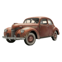 Antique old car isolated vintage sport car cut out isolated on transparent background png