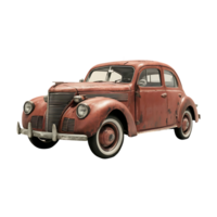 Antique old car isolated vintage sport car cut out isolated on transparent background png