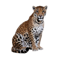 Jaguar leopard wildcat clipart isolated on transparent background png