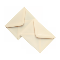 Pair of envelopes isolated on transparent background png