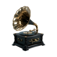 grammofono Vintage ▾ musica giocatore isolato su trasparente sfondo png
