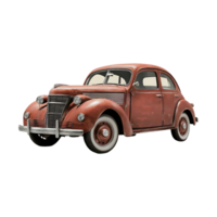 Antique old car isolated vintage sport car cut out isolated on transparent background png