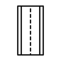 Highway sign Line Icon Design vector