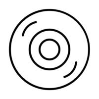 Cd Line Icon Design vector