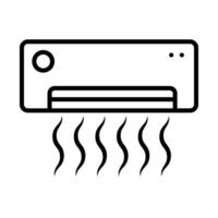 Air conditioner Line Icon Design vector