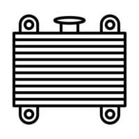 Car radiator Line Icon Design vector