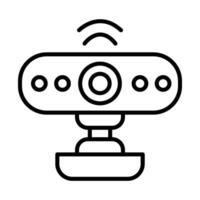 Web camera Line Icon Design vector