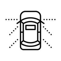 Blind Spot Line Icon Design vector