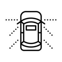 Blind Spot Line Icon Design vector