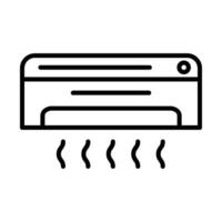 Air conditioner icon Line Icon Design vector