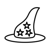 Wizard Line Icon Design vector