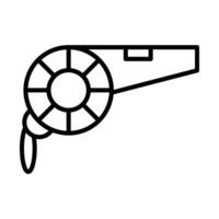 Whistle Line Icon Design vector